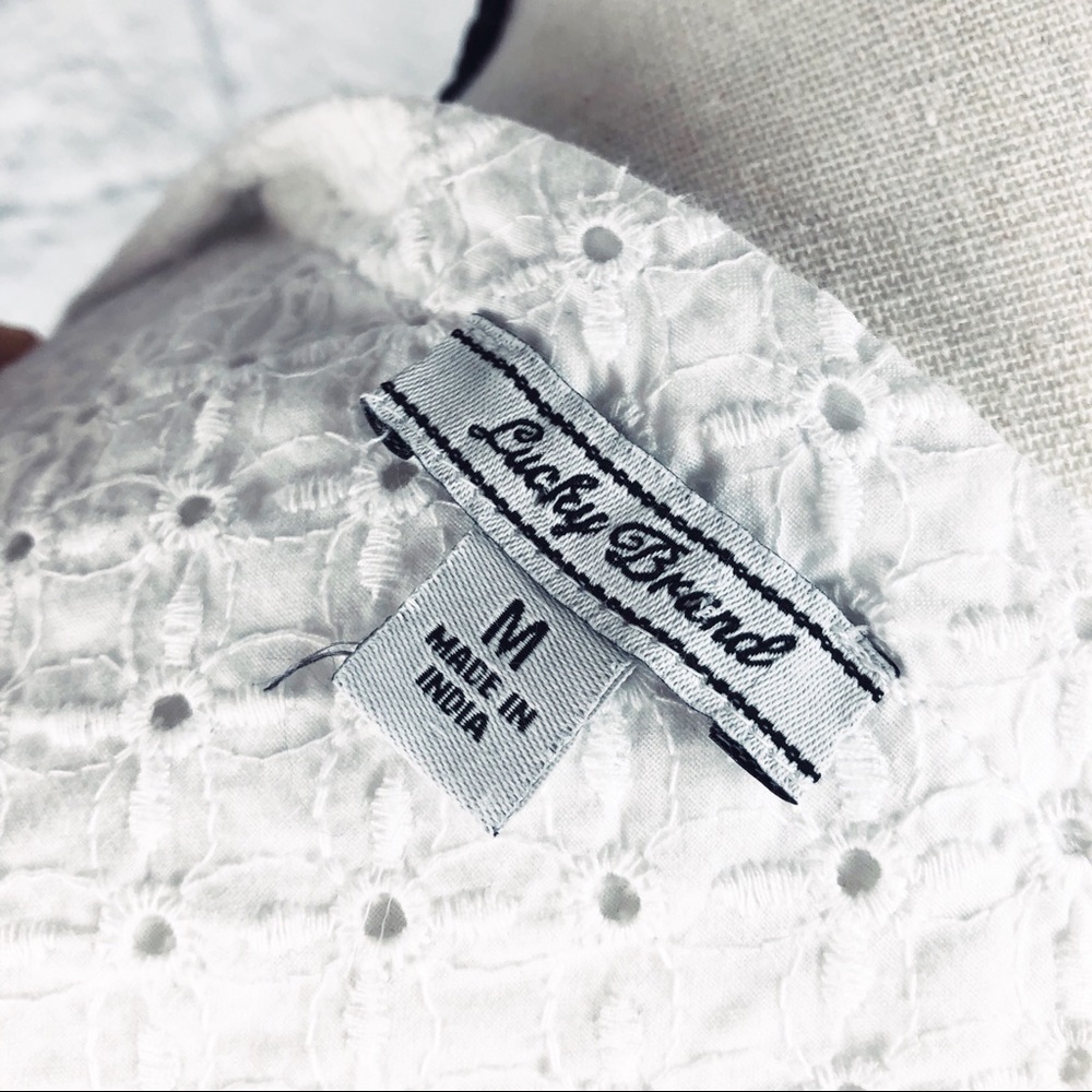 Lucky Brand White Eyelet Blouse - Picture 6 of 7